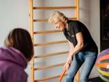 Fysiotherapie oefening.