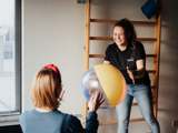 Fysiotherapie oefening.